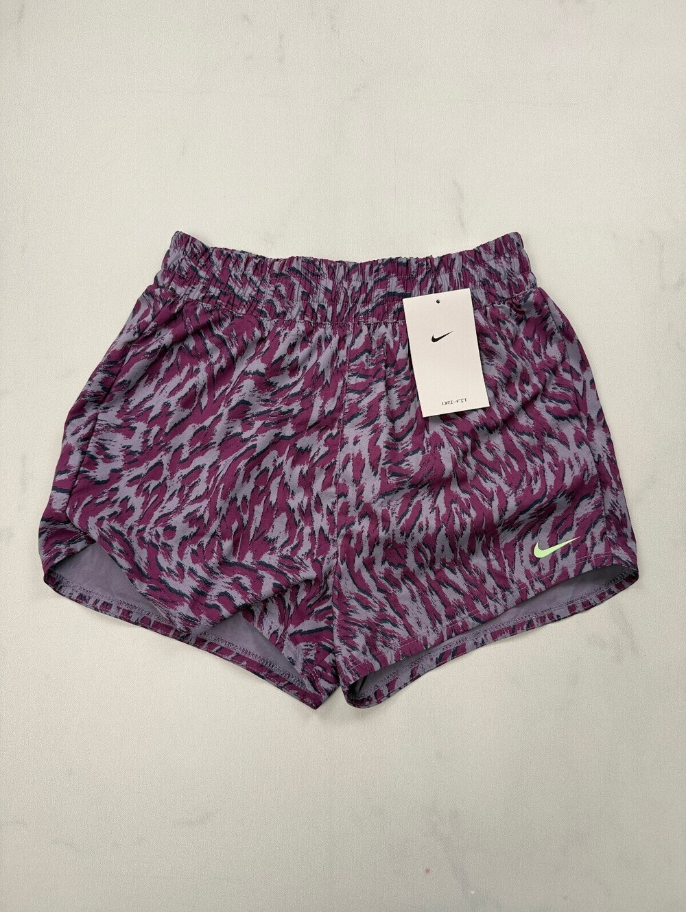 Nike Dri-Fit Athletic Shorts Purple Modern Sporty - Girls M NWT
